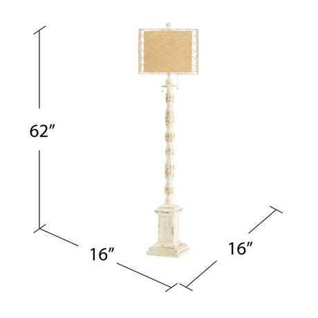 Holcomb Beige Floor Lamp - Ornate Home