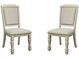 Holcroft Antique White & Ivory Dining Chair (Set of 2) - Ornate Home