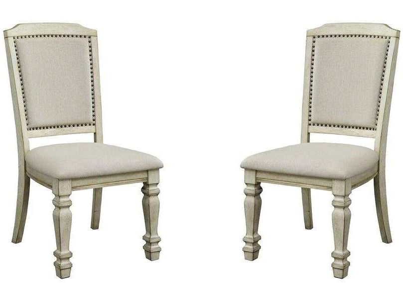 Holcroft Antique White & Ivory Dining Chair (Set of 2) - Ornate Home