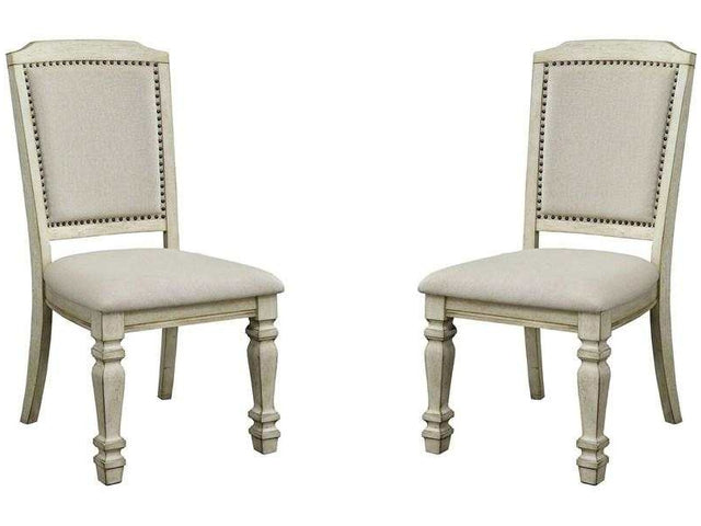 Holcroft Antique White & Ivory Dining Chair (Set of 2) - Ornate Home