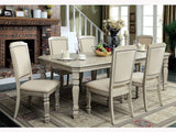 Holcroft Antique White & Ivory Dining Room Set / 7pc - Ornate Home