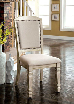 Holcroft Antique White & Ivory Dining Room Set / 9pc - Ornate Home