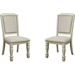Holcroft Antique White & Ivory Dining Room Set / 9pc - Ornate Home