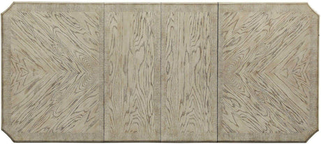 Holcroft Antique White & Ivory Dining Table w/ 2 x 18" Leaves - Ornate Home