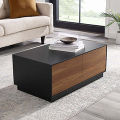 Holden Black/Walnut 36" Coffee Table - Ornate Home