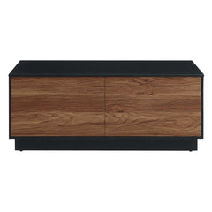 Holden Black/Walnut 36" Coffee Table - Ornate Home