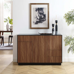 Holden Black/Walnut 47" Sideboard - Ornate Home