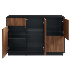 Holden Black/Walnut 47" Sideboard - Ornate Home
