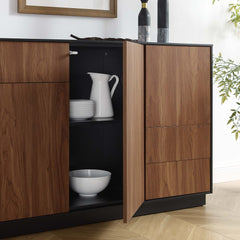 Holden Black/Walnut 47" Sideboard - Ornate Home