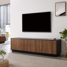 Holden Black/Walnut 63" TV Stand - Ornate Home