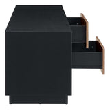 Holden Black/Walnut 63" TV Stand - Ornate Home