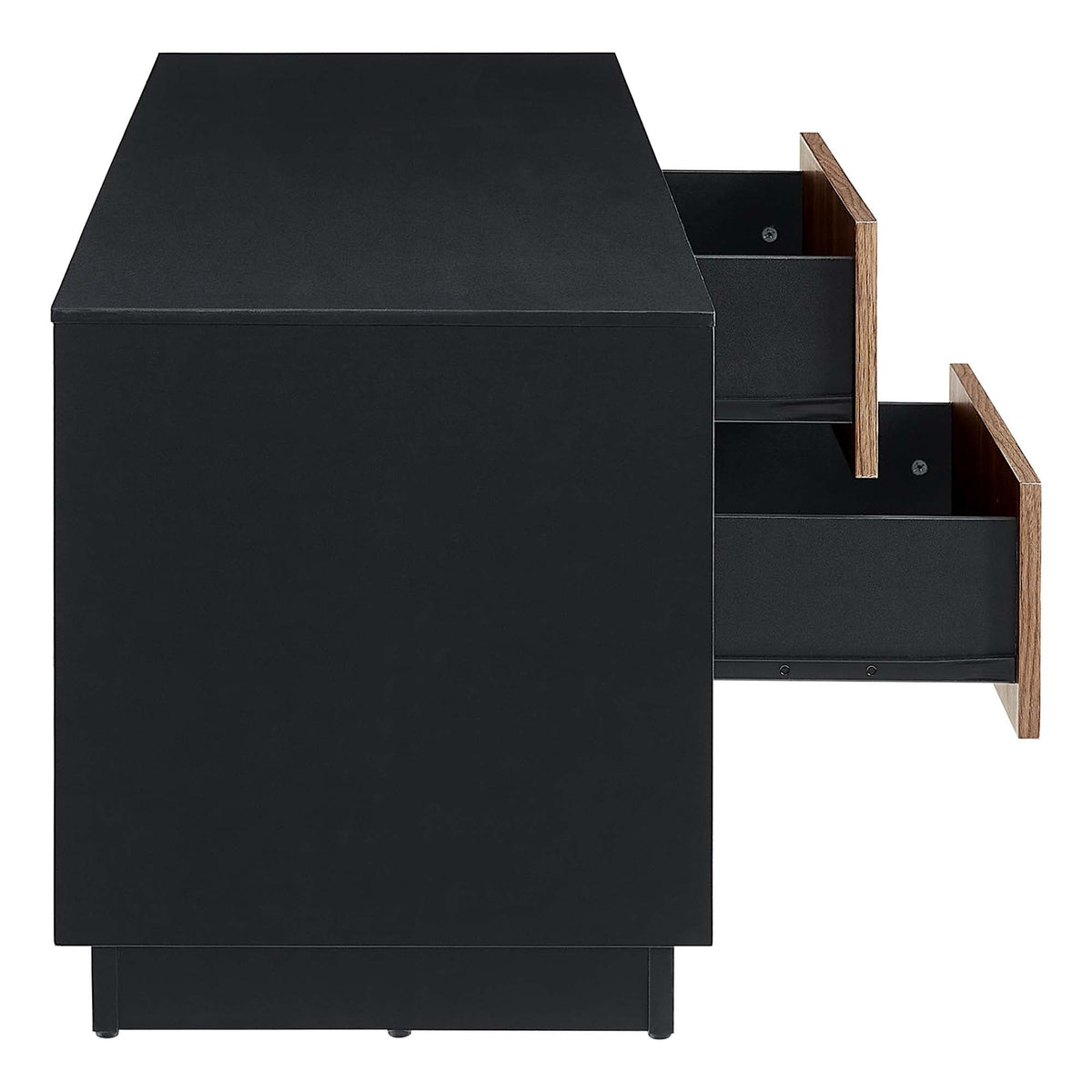Holden Black/Walnut 63" TV Stand - Ornate Home