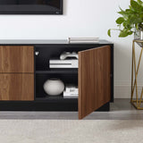 Holden Black/Walnut 63" TV Stand - Ornate Home