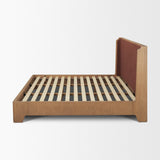 Holden Burgundy King Upholstered Bedframe - Ornate Home