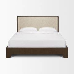 Holden Oatmeal King Upholstered Bedframe - Ornate Home