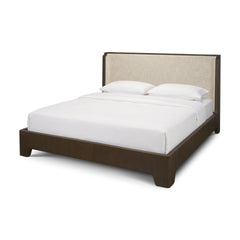 Holden Oatmeal Queen Upholstered Bedframe - Ornate Home