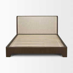 Holden Oatmeal Queen Upholstered Bedframe - Ornate Home