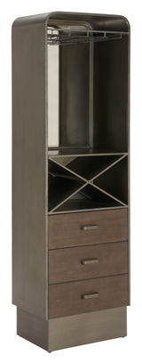 Hole Bronze Bar Cabinet