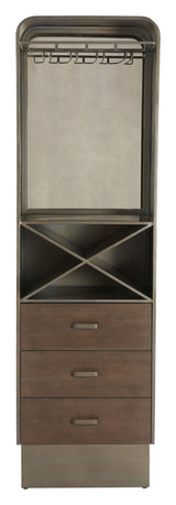 Hole Bronze Bar Cabinet