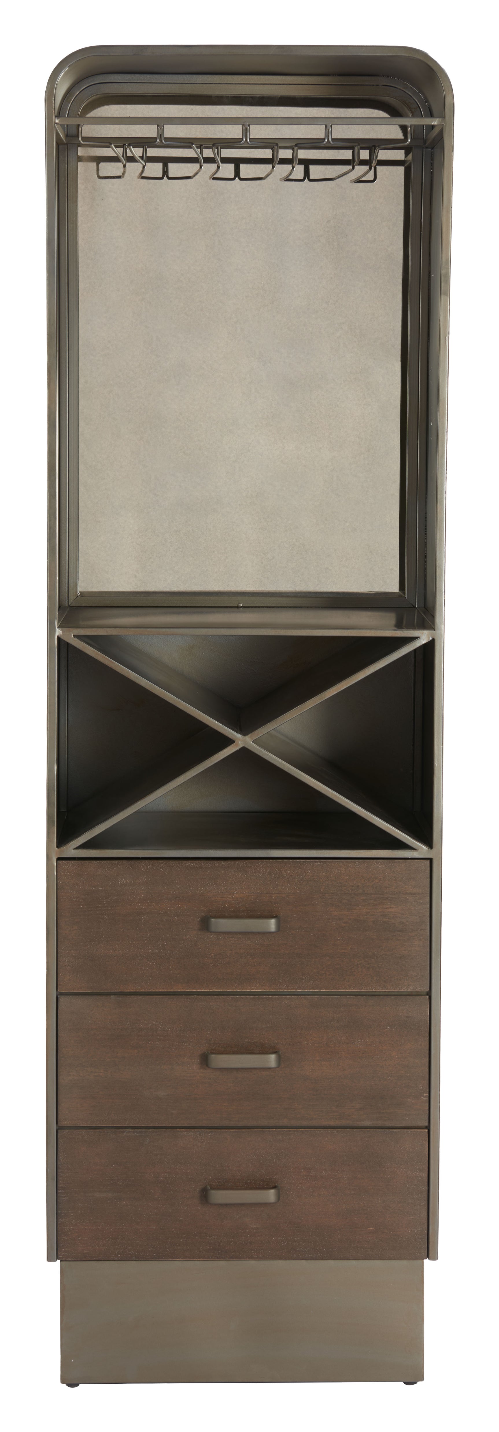 Hole Bronze Bar Cabinet