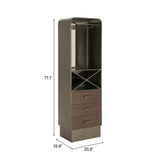Hole Bronze Bar Cabinet