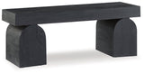 Holgrove Black Accent Bench (Online Special Price) - Ornate Home