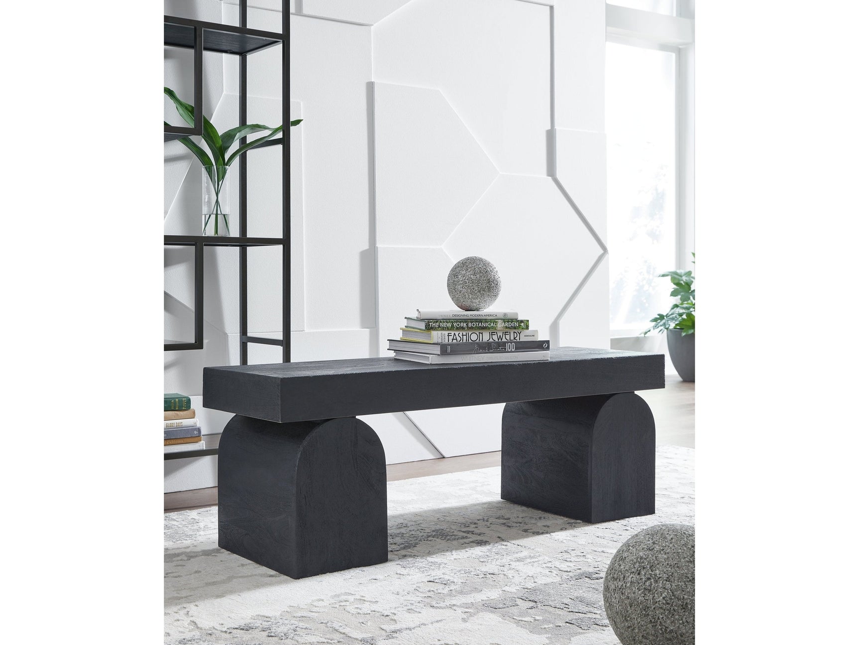 Holgrove Black Accent Bench - Ornate Home