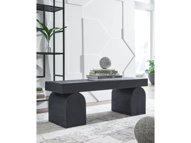 Holgrove Black Accent Bench - Ornate Home