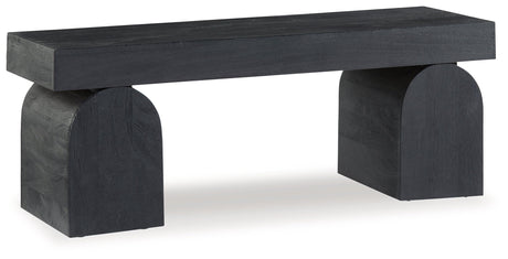 Holgrove Black Accent Bench - Ornate Home