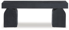 Holgrove Black Accent Bench - Ornate Home