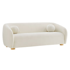 Holland Cream 85" Chenille Fabric Sofa - Ornate Home