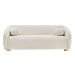 Holland Cream 85" Chenille Fabric Sofa - Ornate Home