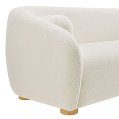 Holland Cream 85" Chenille Fabric Sofa - Ornate Home