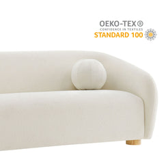 Holland Cream 85" Chenille Fabric Sofa - Ornate Home
