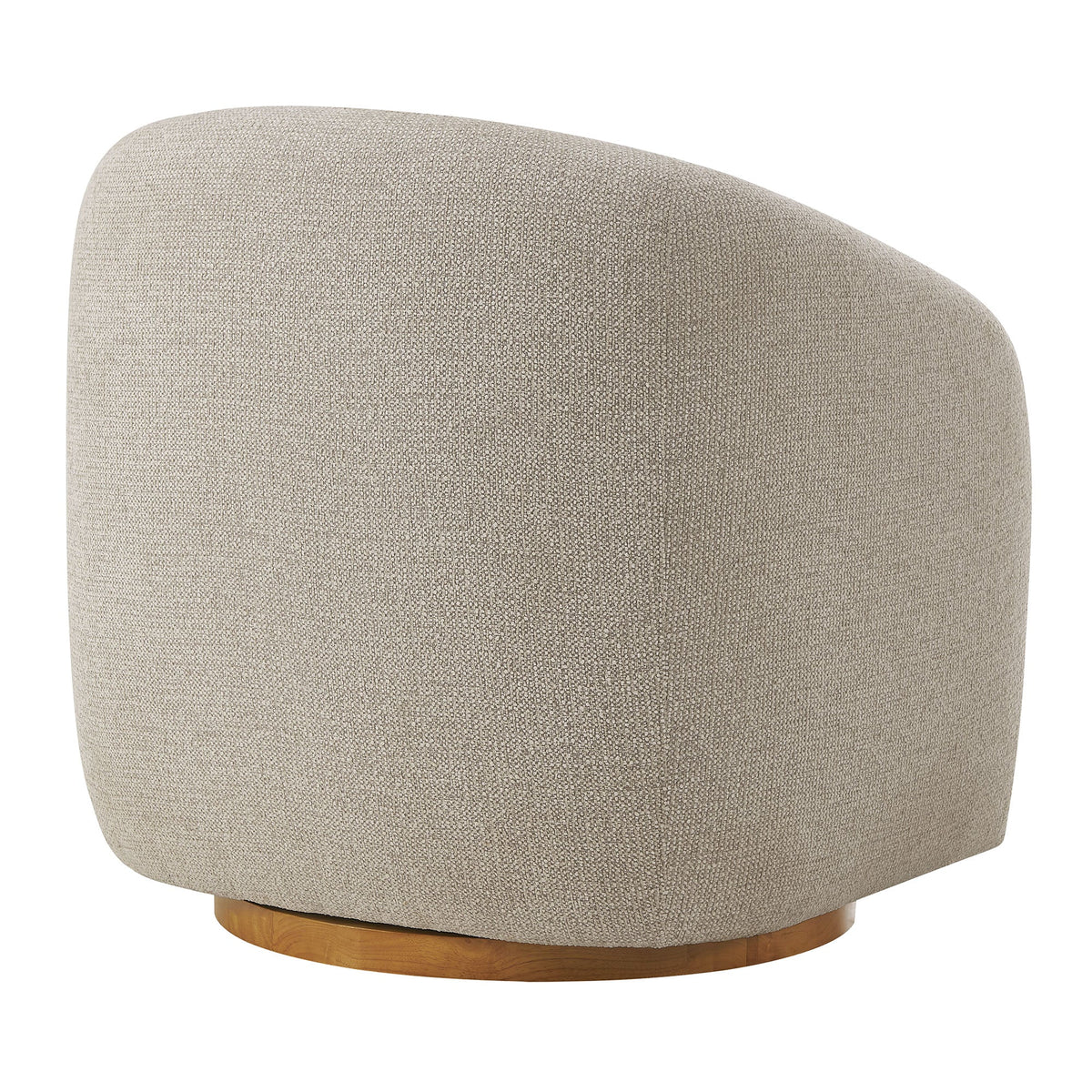 Holland Dove Gray Swivel Chenille Fabric Armchair - Ornate Home