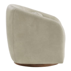 Holland Mineral Swivel Vegan Leather Armchair - Ornate Home