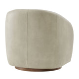 Holland Mineral Swivel Vegan Leather Armchair - Ornate Home
