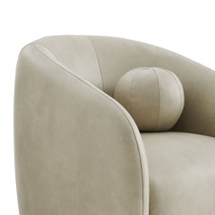 Holland Mineral Swivel Vegan Leather Armchair - Ornate Home
