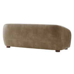 Holland Mushroom 85" Vegan Leather Sofa - Ornate Home