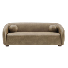 Holland Mushroom 85" Vegan Leather Sofa - Ornate Home