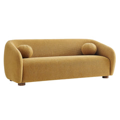 Holland Mustard 85" Chenille Fabric Sofa - Ornate Home