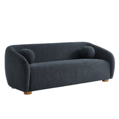 Holland Navy 85" Chenille Fabric Sofa - Ornate Home