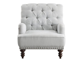 Holland Park Gray/White Accent Chair - Ornate Home