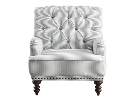 Holland Park Gray/White Accent Chair - Ornate Home