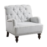 Holland Park Gray/White Accent Chair - Ornate Home