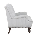 Holland Park Gray/White Accent Chair - Ornate Home