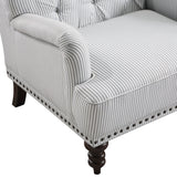 Holland Park Gray/White Accent Chair - Ornate Home