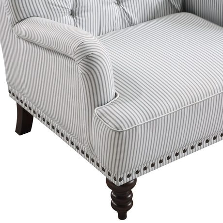 Holland Park Gray/White Accent Chair - Ornate Home