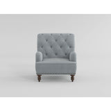 Holland Park Gray/White Accent Chair - Ornate Home