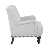 Holland Park Gray/White Accent Chair - Ornate Home